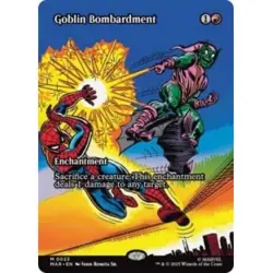 PRESALE GOBLIN BOMBARDMENT (BORDERLESS) Marvel's Spider-man: Marvel Universe MTG - Image 1