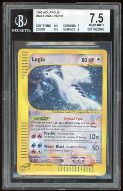 2003 Pokemon Aquapolis Lugia Holo Card #149 - BGS 7.5 - Image 1