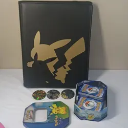 Pokemon Lot, Binder With Cards, Pokemon Tin With Cards. - Image 1