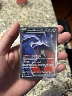 Pokemon TCG Team Rockets Mewtwo EX Full Art English Edition Card 281/217 - Image 1