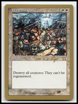 Wrath of God (6ED) (SB) World Championship Decks Gold Border MTG Card - Image 1