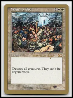 Wrath of God (6ED) (SB) World Championship Decks Gold Border MTG Card - Image 1