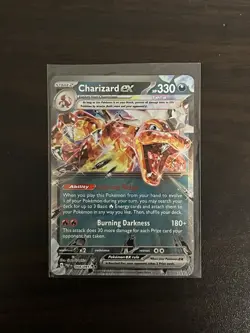 Charizard EX 054/091 Paldean Fates Holo Double Rare Pokemon Card TCG English NM - Image 1
