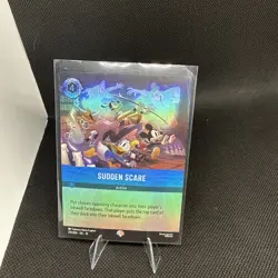 Disney Lorcana Sudden Scare 219/204 Foil Action Card Standard English - Image 1