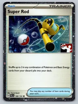 Super Rod 188/193 Common Prize Pack Series Cards Pokemon Holo Near Mint - Image 1