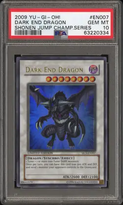 Dark End Dragon SJC-EN007 Ultra Rare Prize Card Yugioh PSA 10 *334 - Image 1