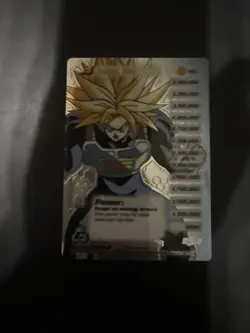 Trunks Times Hero Holo Foil Rare 195 DBZ Score Tech Card DragonBall Z TCG Played - Image 1