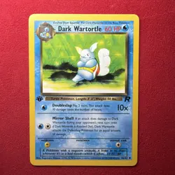 Pokemon Dark Wartortle TCG Card 46/82 1st Edition - Image 1