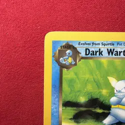 Pokemon Dark Wartortle TCG Card 46/82 1st Edition - Image 2