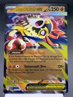 Mega Hawlucha ex 116/217 - Ultra Rare Holo - Ascended Heroes Pokemon Card MINT - Image 1