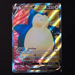 Snorlax V (Full Art) - 197/202 - SWSH01: Sword & Shield Base Set Pokemon Card - Image 1