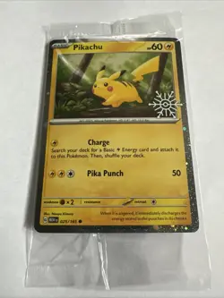 Pikachu - (Holiday Calendar) 025/165 Miscellaneous Cards & Products Holo - Image 1