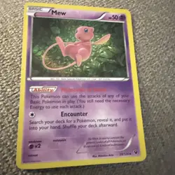Pokemon Card Fates Collide Mew 29/124 Rare Reverse Holo - Image 2