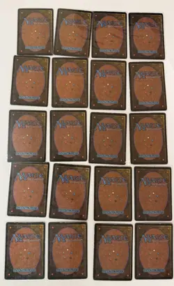 MTG-Beta Land Set-Plains, Forest, Mountain, Swamp, Island. (20) Beta Card Set - Image 4