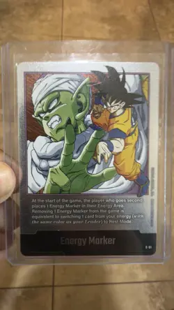 Bandai Dragon Ball Super Energy Marker E-51 Piccolo Son Goku Foil Promo Card - Image 1