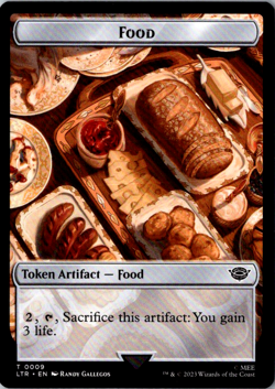 MTG Magic The Gathering Food Token LTR 2023 Token #T0009 - Image 1