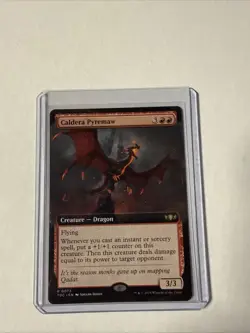 MTG Caldera Pyremaw (Extended Art) Commander: Tarkir: Dragonstorm Regular - Image 1