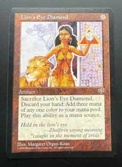 MTG (Magic the Gathering)-Lion's Eye Diamond-NM-Mirage Free Shipping! - Image 1