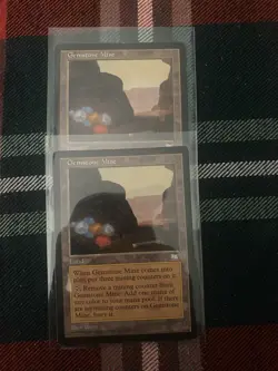 Magic: The Gathering Gemstone Mine Weatherlight Land Card Lot 2x English 1997 - Image 1