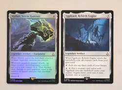 Mjolnir, Storm Hammer *foil & Yggdrasil, Rebirth Engine - Assassin's Creed -MTG - Image 1