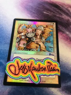 Magic The Gathering Martyr’s Cause Foil Urza’s Legacy SIGNED Jeff Laubenstein - Image 1
