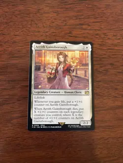 Magic The Gathering Aerith Gainsborough 4 Rare Final Fantasy NM - Image 1