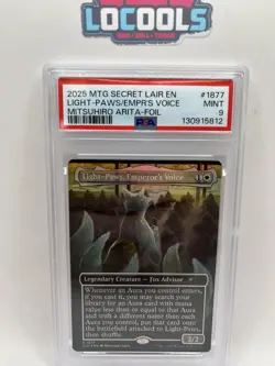 2025 MTG Magic the Gathering Secret Lair Foil Light Paws Emperor's Voice PSA 9 - Image 1