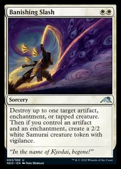 Banishing Slash [Kamigawa: Neon Dynasty] Magic MTG - Image 1