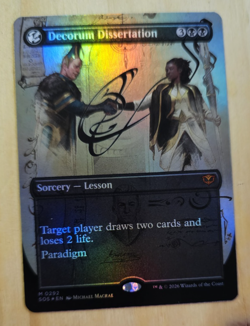 MTG Decorum Dissertation #292 (Borderless) (M) Foil Secrets of Strixhaven SOS NM - Image 1
