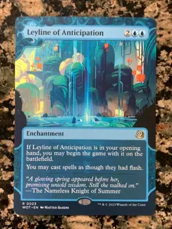 MTG Leyline of Anticipation x1 Wilds of Eldraine: Enchanting Tales NM - Image 1