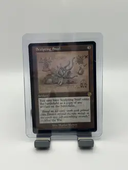 MTG,Sculpting Steel $3 ORDER MIN 113 (Schematic) The Brothers' War: Retro Frame - Image 1