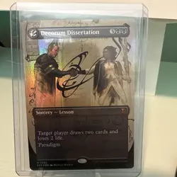 Decorum Dissertation (Borderless) Foil | 292 NM | Secrets of Strixhaven | Magic - Image 1
