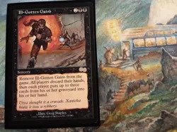 Ill-Gotten Gains Urza's Saga Regular( PANGOLIN MTG) NM+/NM Rare 7 Pictures! OG P - Image 1