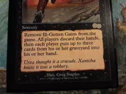 Ill-Gotten Gains Urza's Saga Regular( PANGOLIN MTG) NM+/NM Rare 7 Pictures! OG P - Image 3