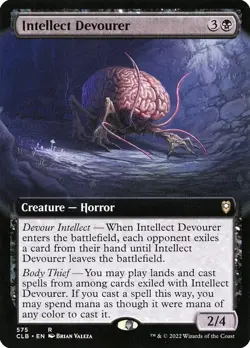 Intellect Devourer Extended Art CLB 575 Rare MTG - Image 1