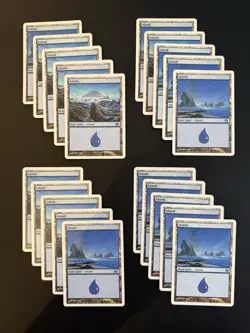 John Avon Island Basic Lands Lot MTG x20 White Border (LP-NM) - Image 1