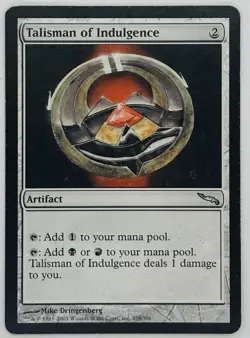 MTG Talisman of Indulgence Mirrodin Regular - Image 1