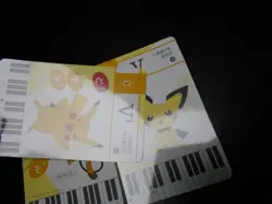 Pokemon Music Musical Note Card 2015 x3 Pikachu Pichu Raichu #2729 - Image 3