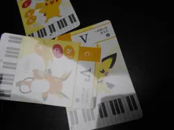 Pokemon Music Musical Note Card 2015 x3 Pikachu Pichu Raichu #2729 - Image 5