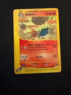 Quilava 91/165 Expedition WOTC Vintage Pokemon 2002 E-card - Image 1