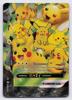 Pikachu V-Union Holofoil Promo SWSH: Sword & Shield Promo Cards SWSH141 NM - Image 1
