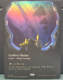 Godless Shrine 280 FOIL BORDERLESS Land Edge of Eternities Card MTG Magic NM TCG - Image 1