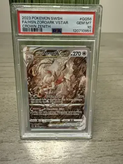 PSA 10 Hisuian Zoroark VSTAR Full Art GG54/GG70 Crown Zenith Pokemon 2023 - Image 1