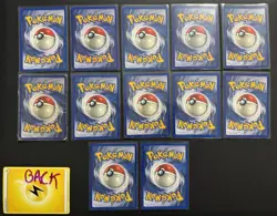 Pokemon Vintage WOTC Base Set HOLO Card Lot (12 cards) - Image 2