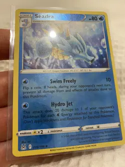 Pokemon Card SEADRA Reverse Holo Uncommon 036/196 LOST ORIGIN Nm - Image 1