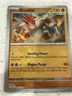 Groudon - 093/182 - Reverse Holo - Paradox Rift - NM/M Pokemon Card - Image 1