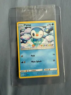 Pokemon Card Piplup 32/156 BUILD-A-BEAR WORKSHOP Promo Stamped SEALED 2018 - Image 1