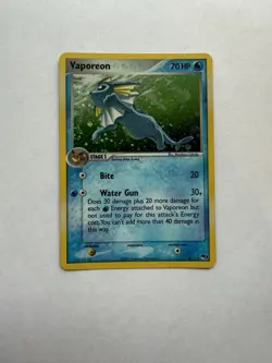 Pokemon Vaporeon POP Series 3 Rare Holo Card 002/017 English NM! - Image 1
