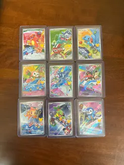Pokemon 2026 First Partner Illustration Collection Series 1 Promo set (9 cards) - Image 1