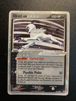 Pokemon TCG Absol EX Power Keepers Holographic Card 92/108 - Image 1